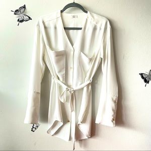 Wilfred Button up Shirt Sz: XXS white
